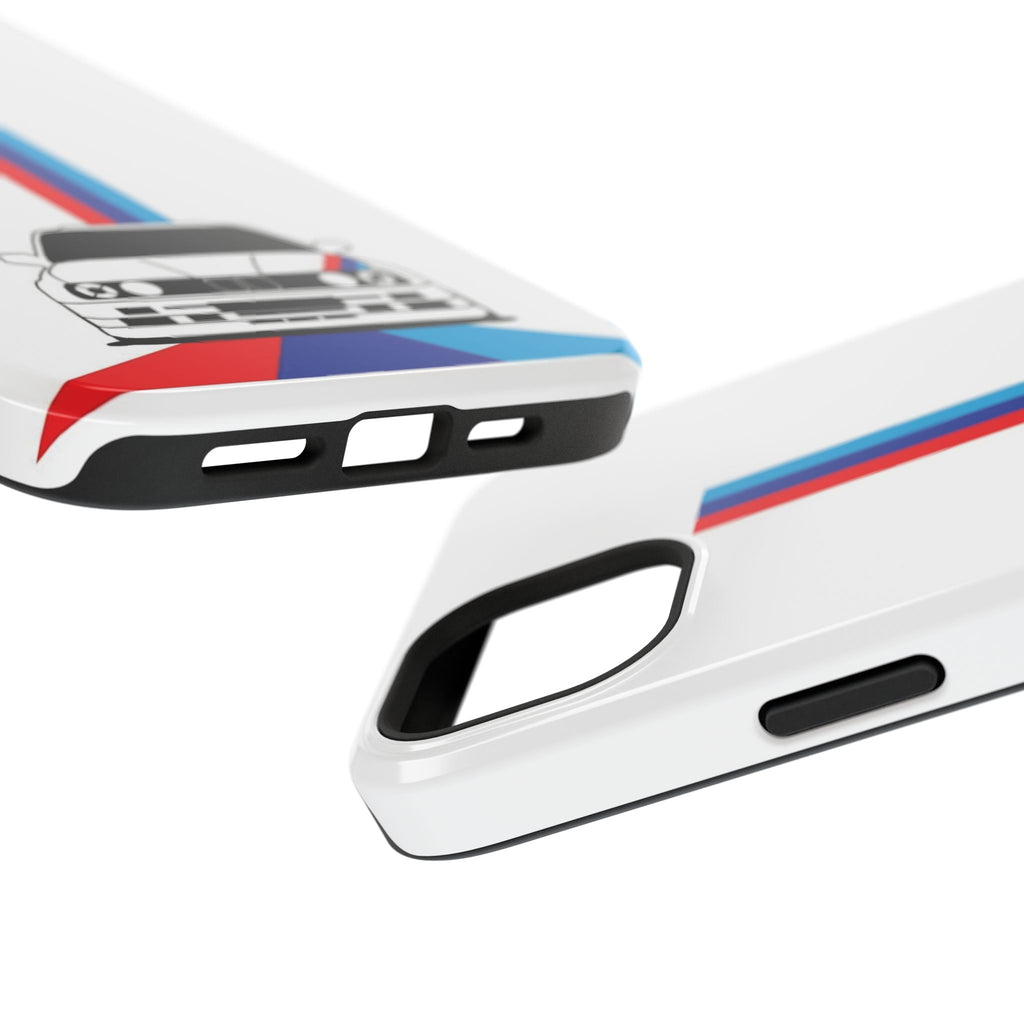 Phone Case — Retro Racing BMW Stripe Design (Impact-Resistant)