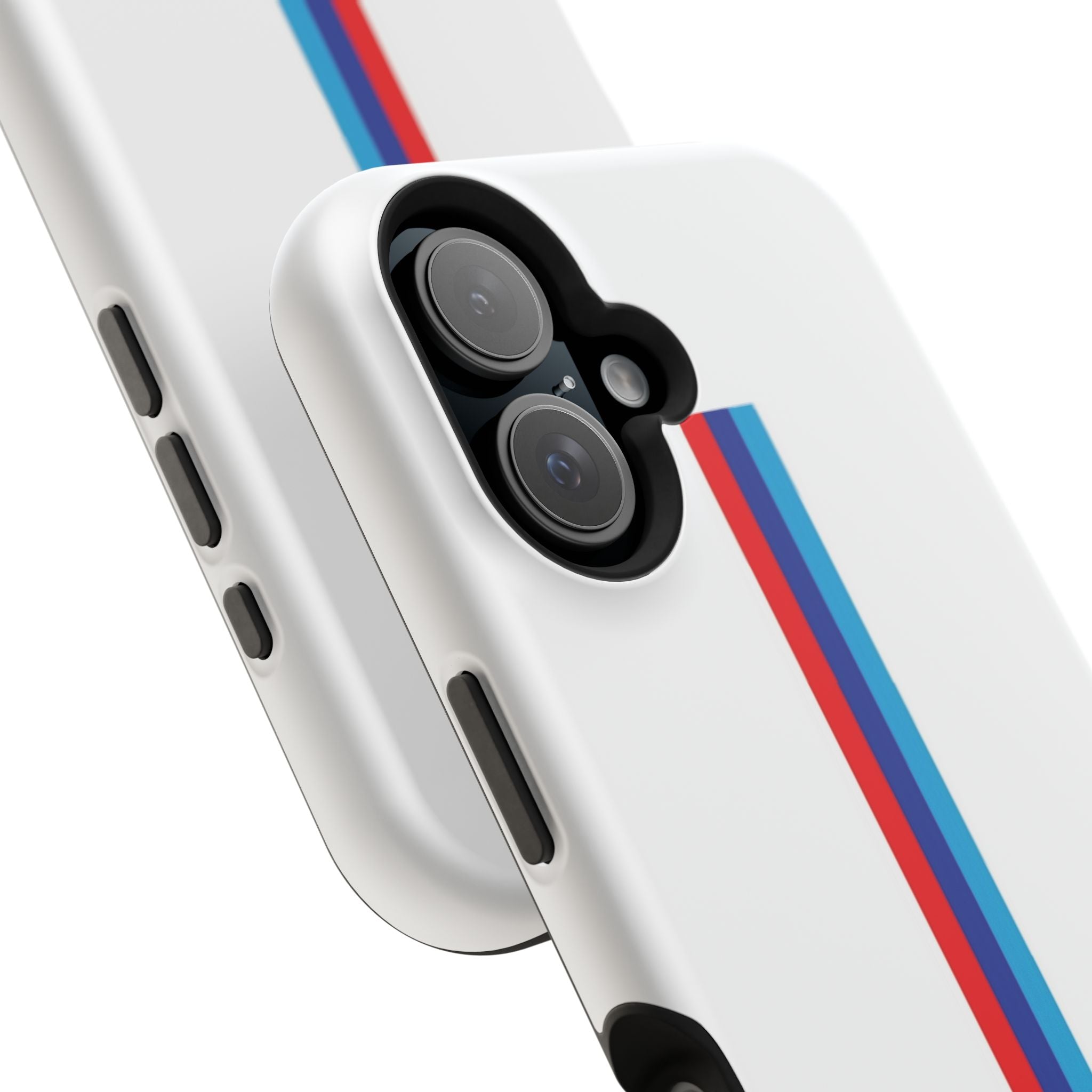 Phone Case — Retro Racing BMW Stripe Design (Impact-Resistant)