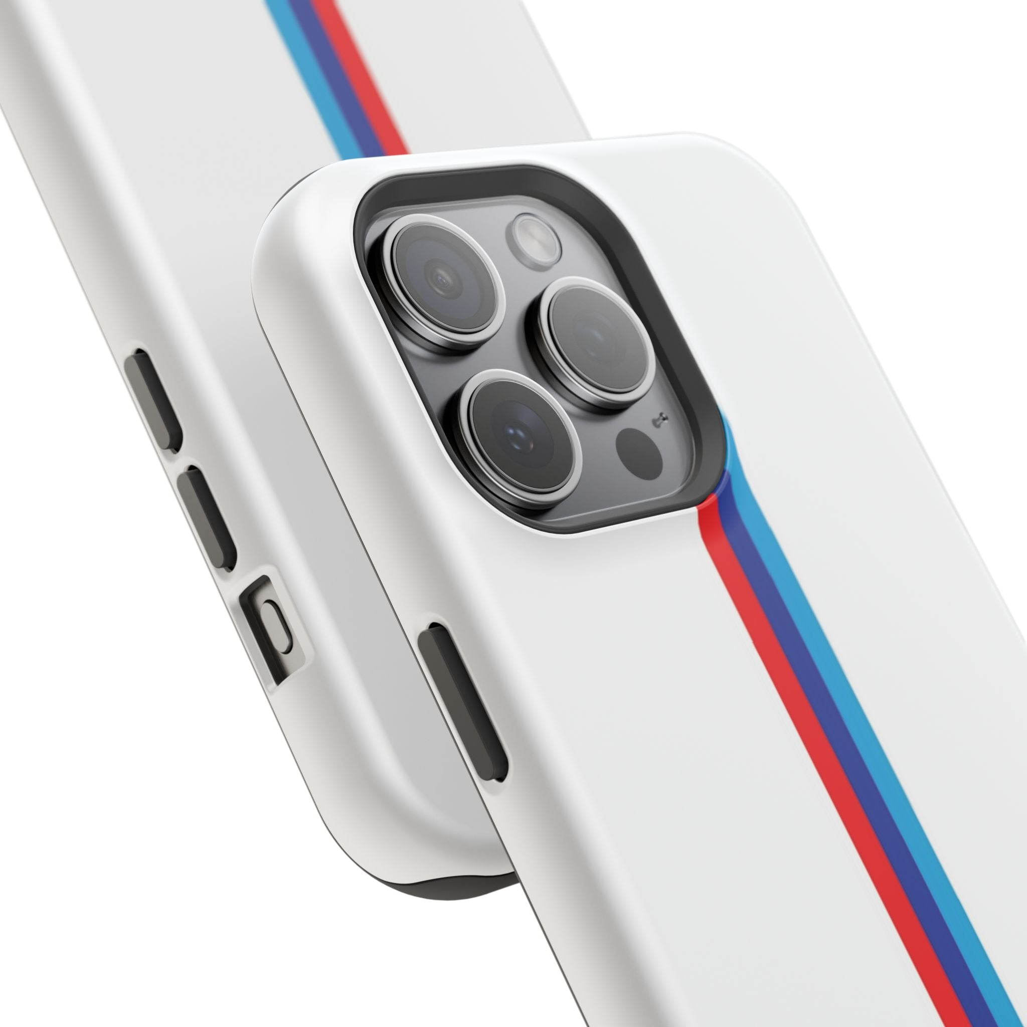 Phone Case — Retro Racing BMW Stripe Design (Impact-Resistant)