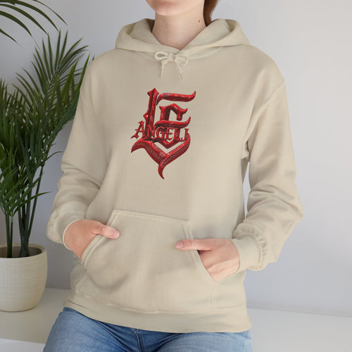 Angel Hoodie — Gothic Red Lettering Streetwear Hoodie