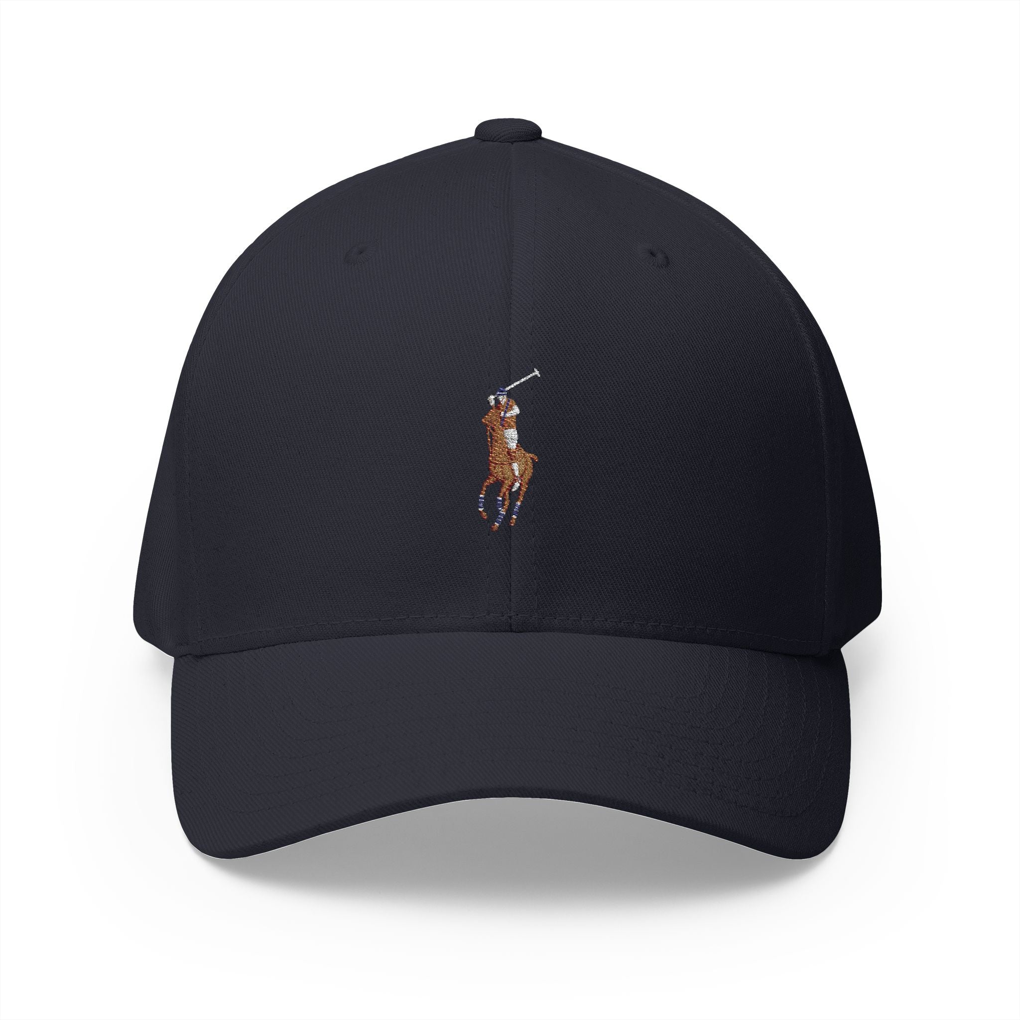 Polo Player Cap — Classic White Structured Baseball Hat