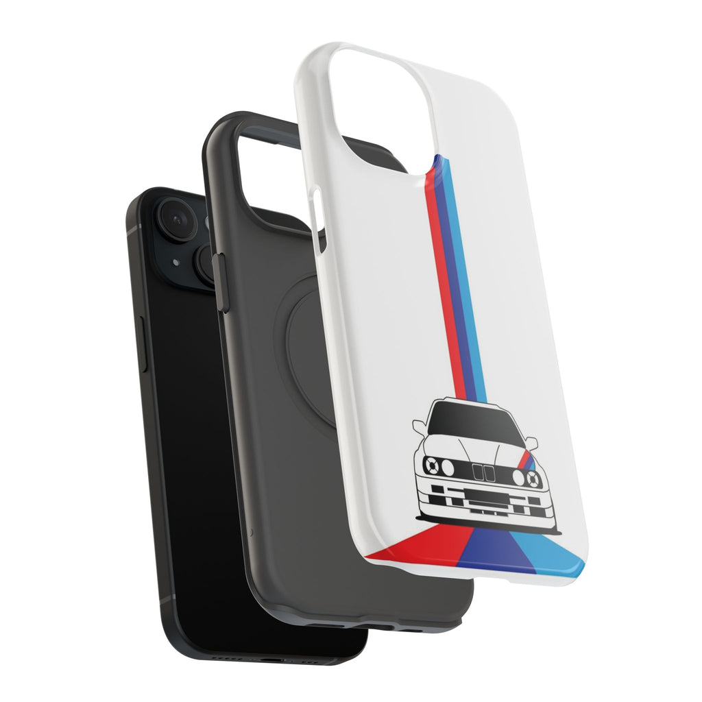 Phone Case — Retro Racing BMW Stripe Design (Impact-Resistant)