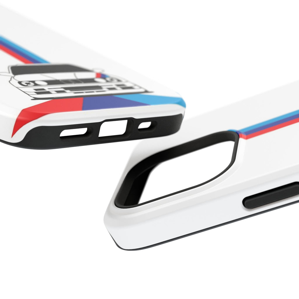 Phone Case — Retro Racing BMW Stripe Design (Impact-Resistant)