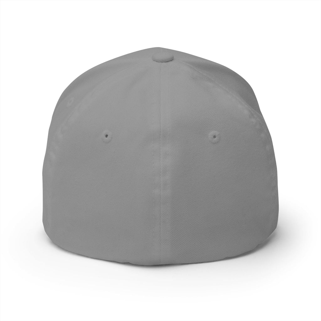 Embroidered NY Logo Cap — White Structured Closed-Back Baseball Hat