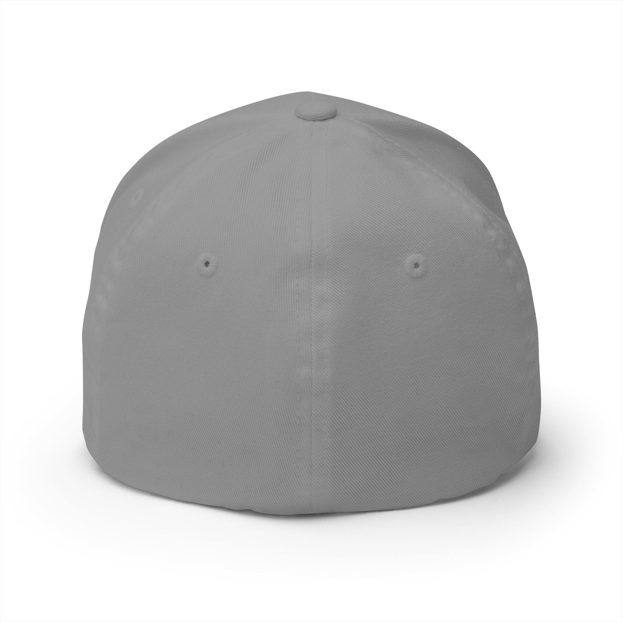 Embroidered NY Logo Cap — White Structured Closed-Back Baseball Hat