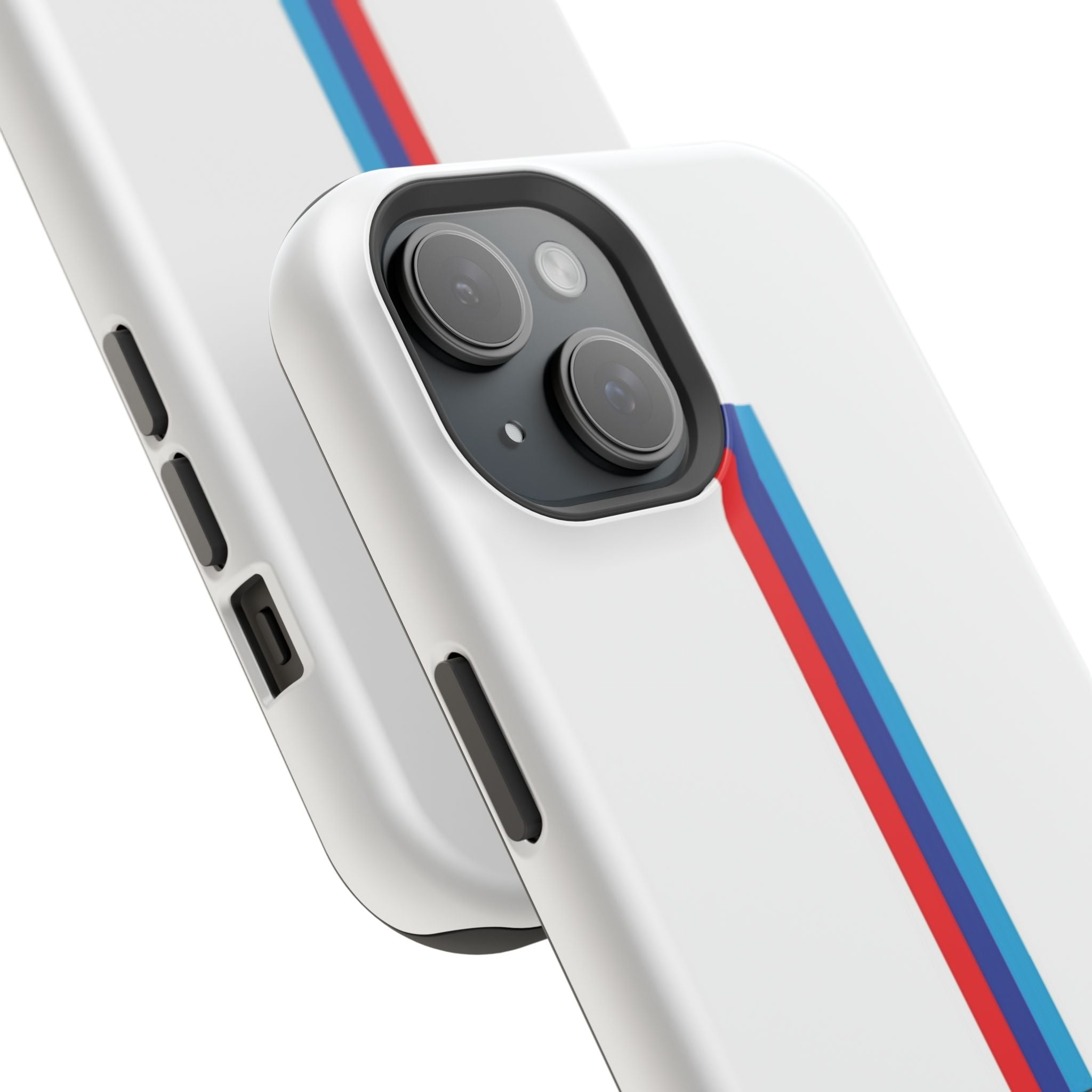 Phone Case — Retro Racing BMW Stripe Design (Impact-Resistant)