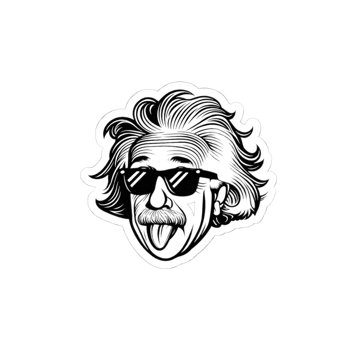 Einstein Kiss-Cut Stickers
