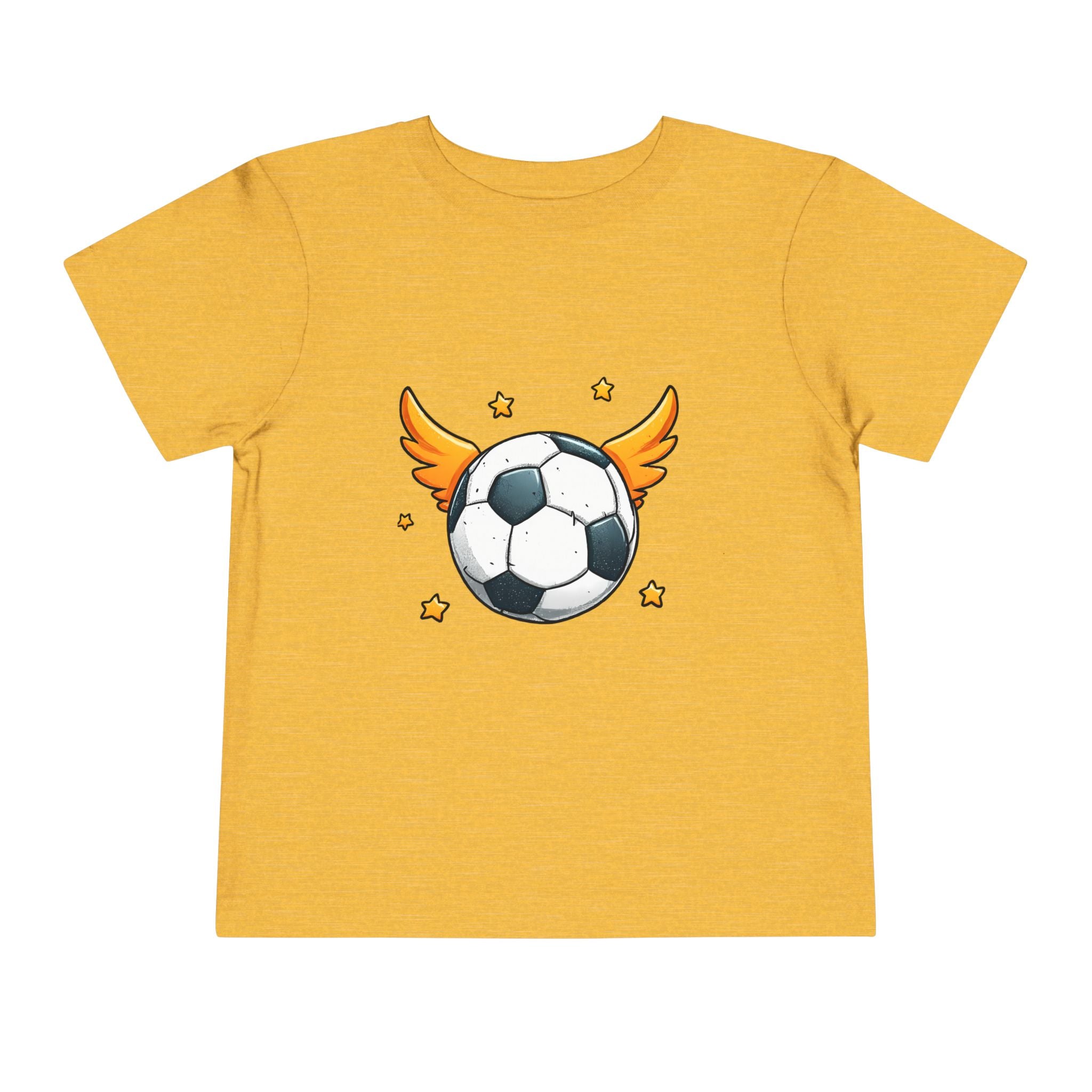 Toddler Soccer Tee — Winged Soccer Ball Kids Shirt