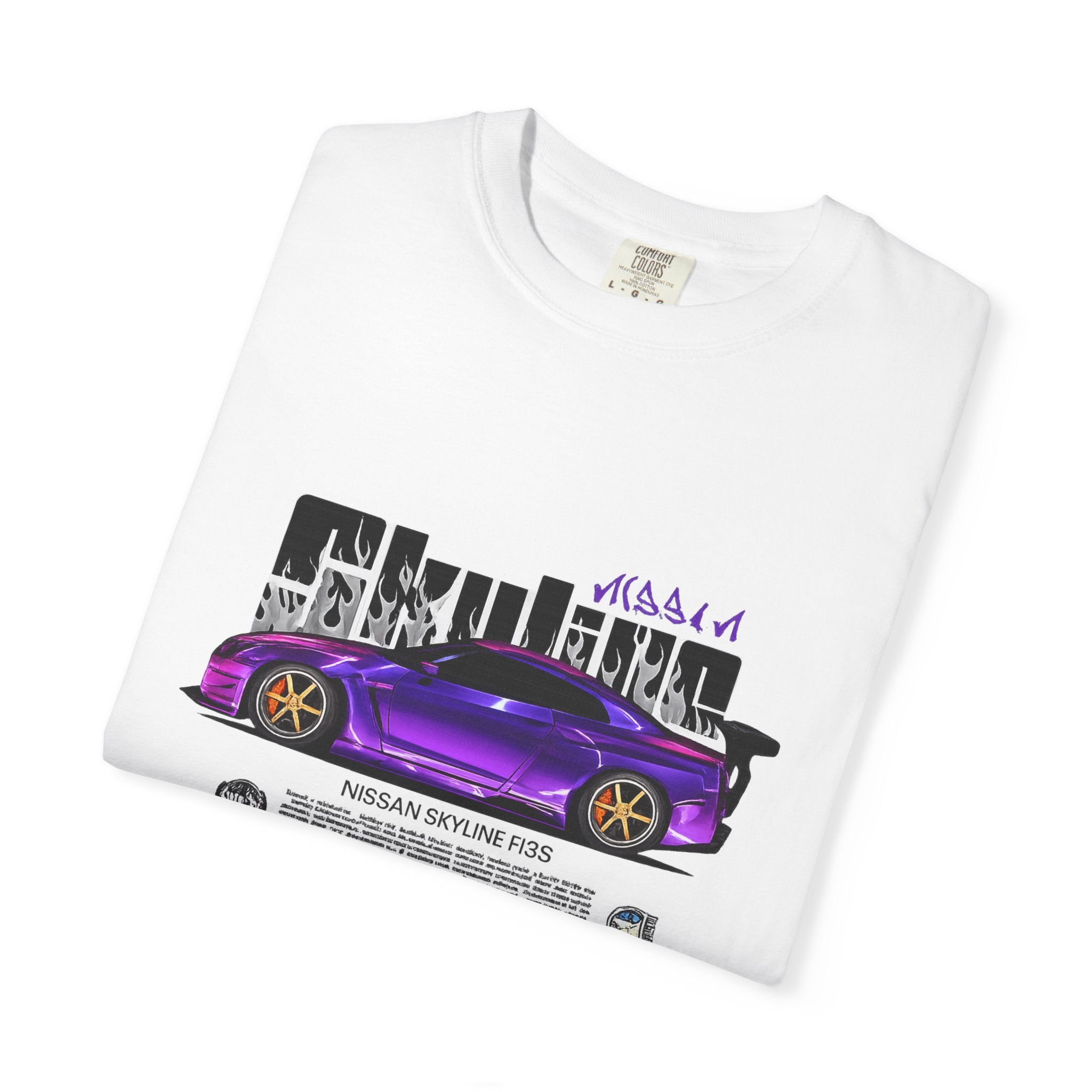 Street Racer Car T-Shirt — Purple Skyline Nissan Silvia Design