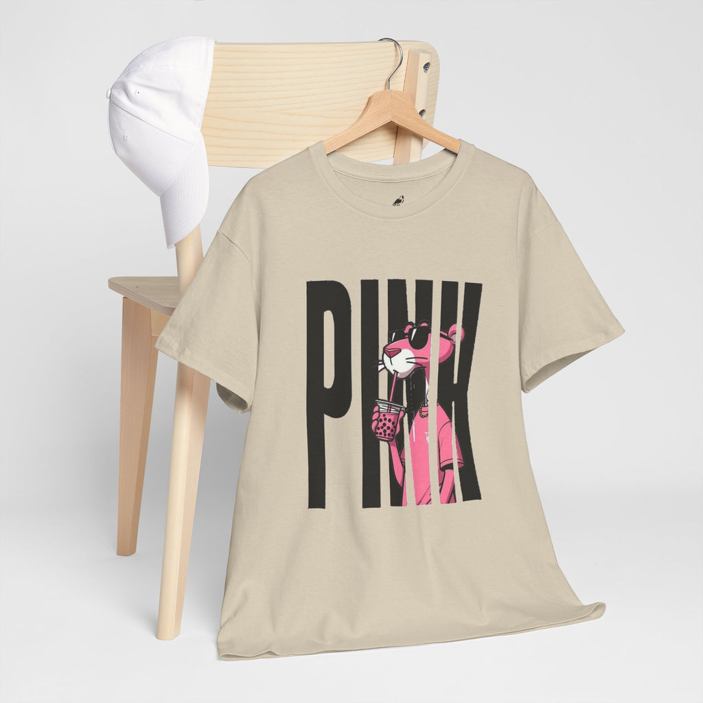 Pink Panther Graphic Tee — Retro Pop Art 'PINK' Shirt