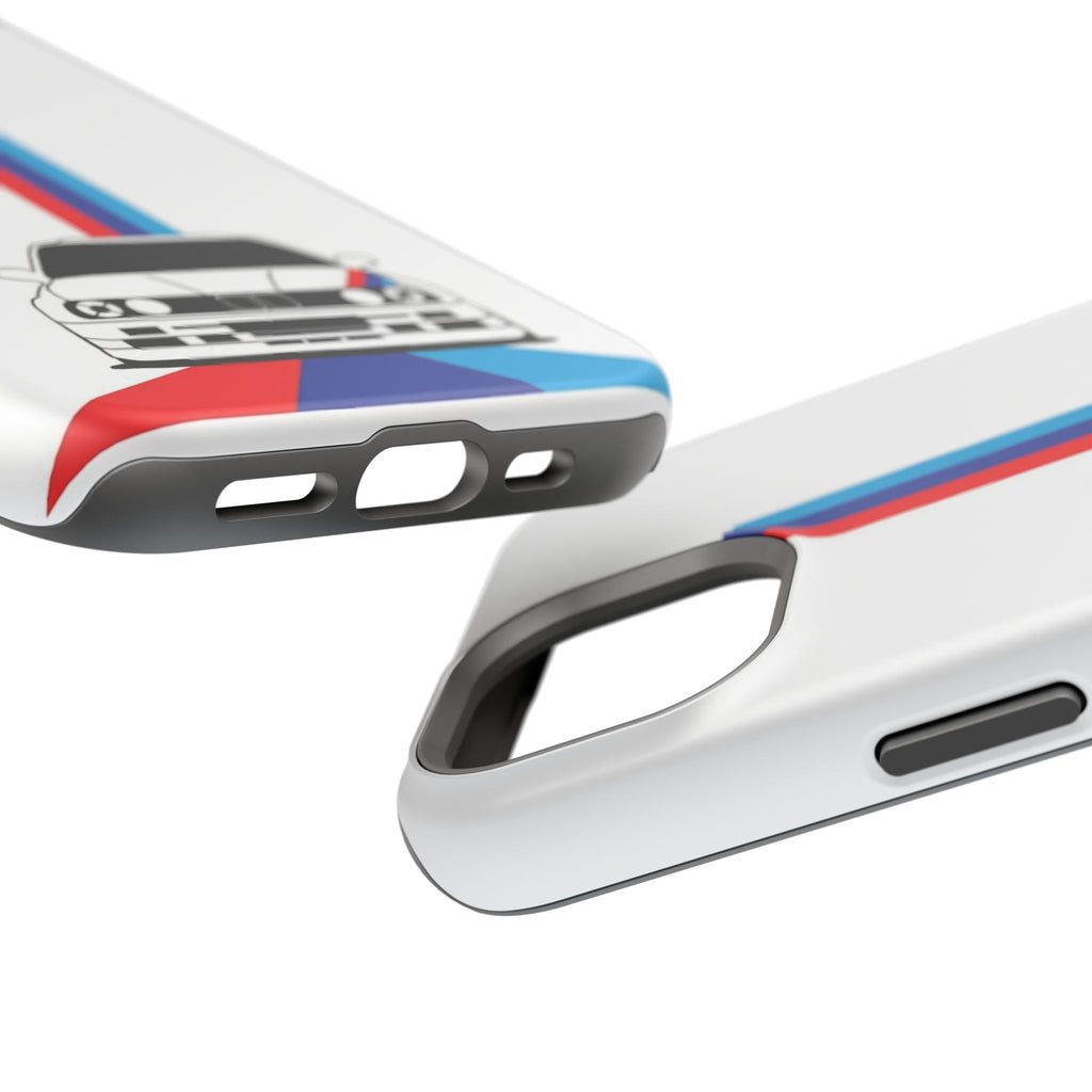 Phone Case — Retro Racing BMW Stripe Design (Impact-Resistant)