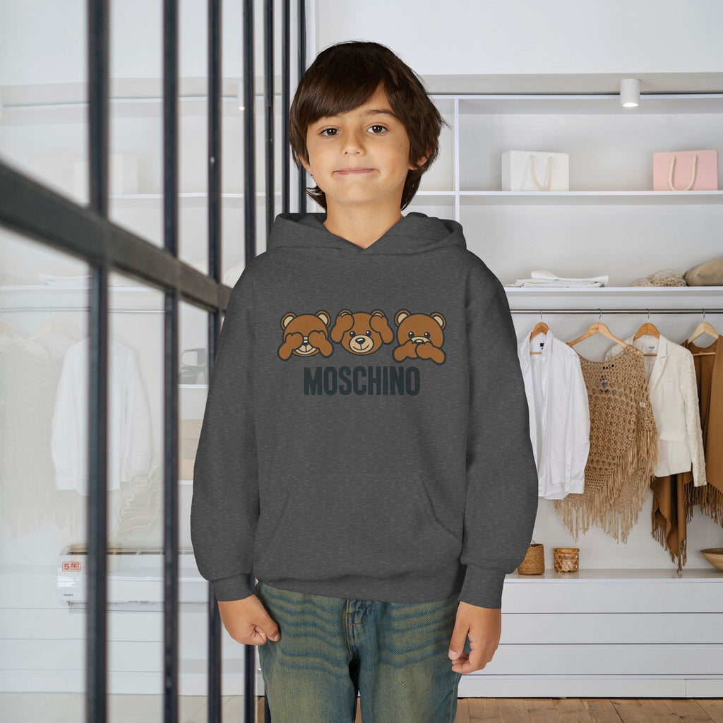 Kids Moschino Bear Hoodie – Cute Cartoon Bear Graphic Sweatshirt