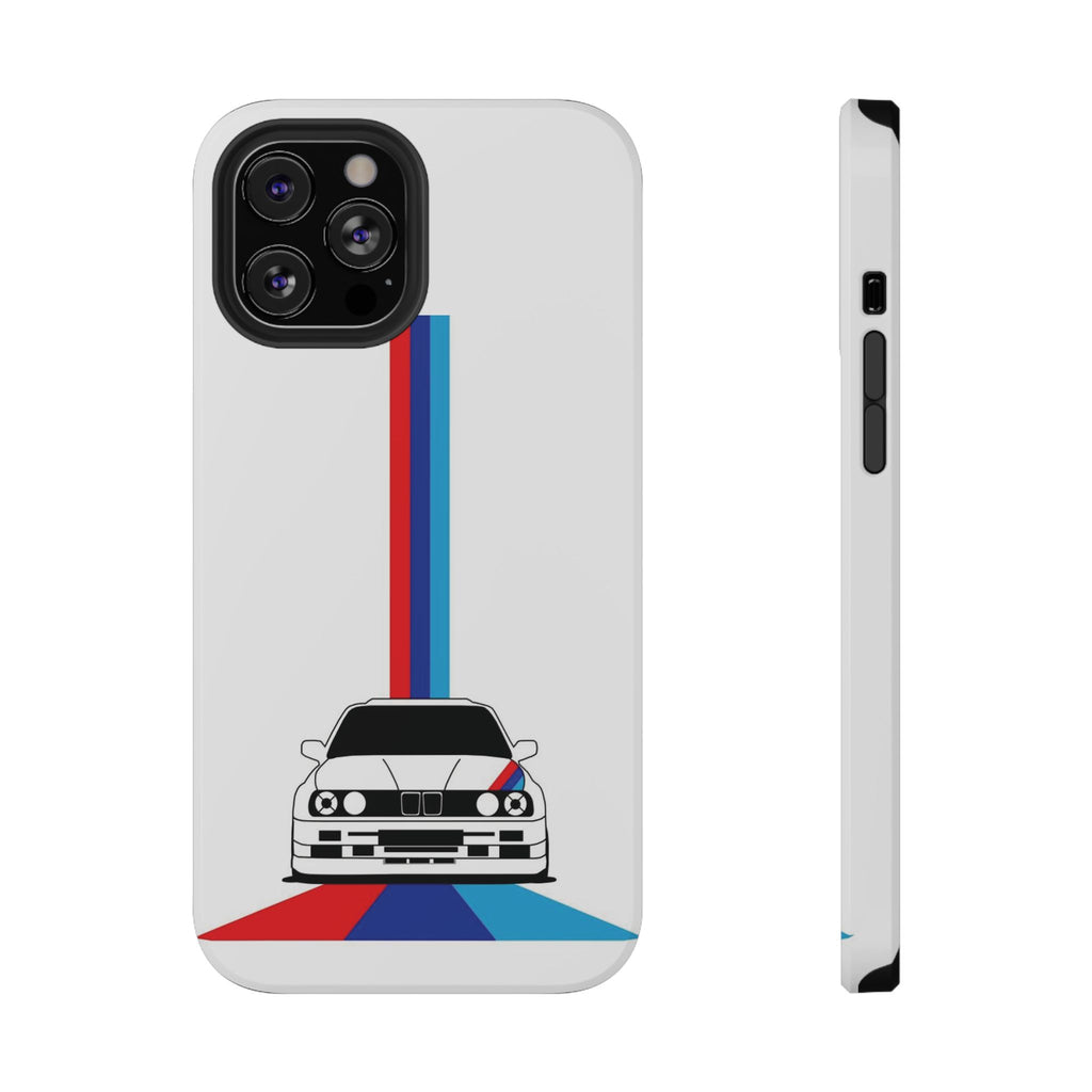 Phone Case — Retro Racing BMW Stripe Design (Impact-Resistant)