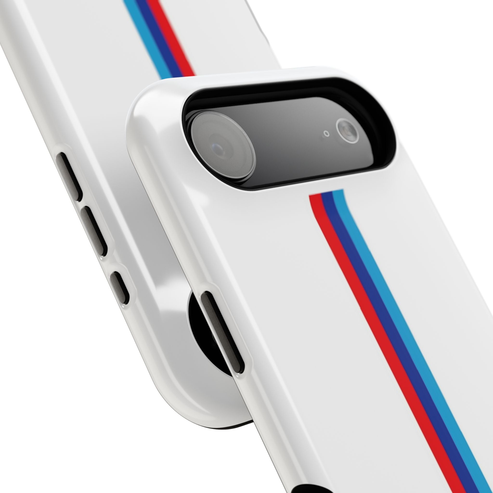 Phone Case — Retro Racing BMW Stripe Design (Impact-Resistant)