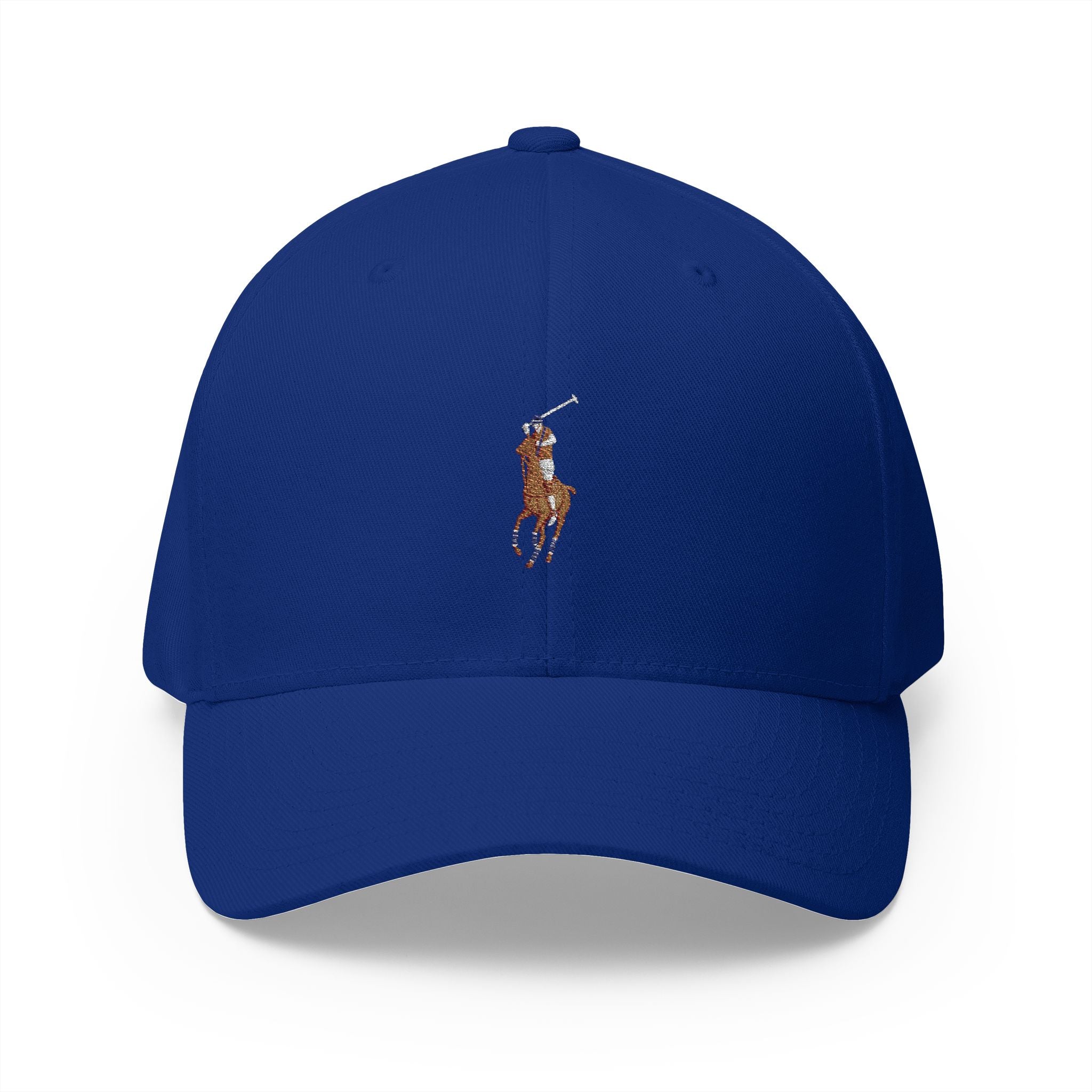 Polo Player Cap — Classic White Structured Baseball Hat