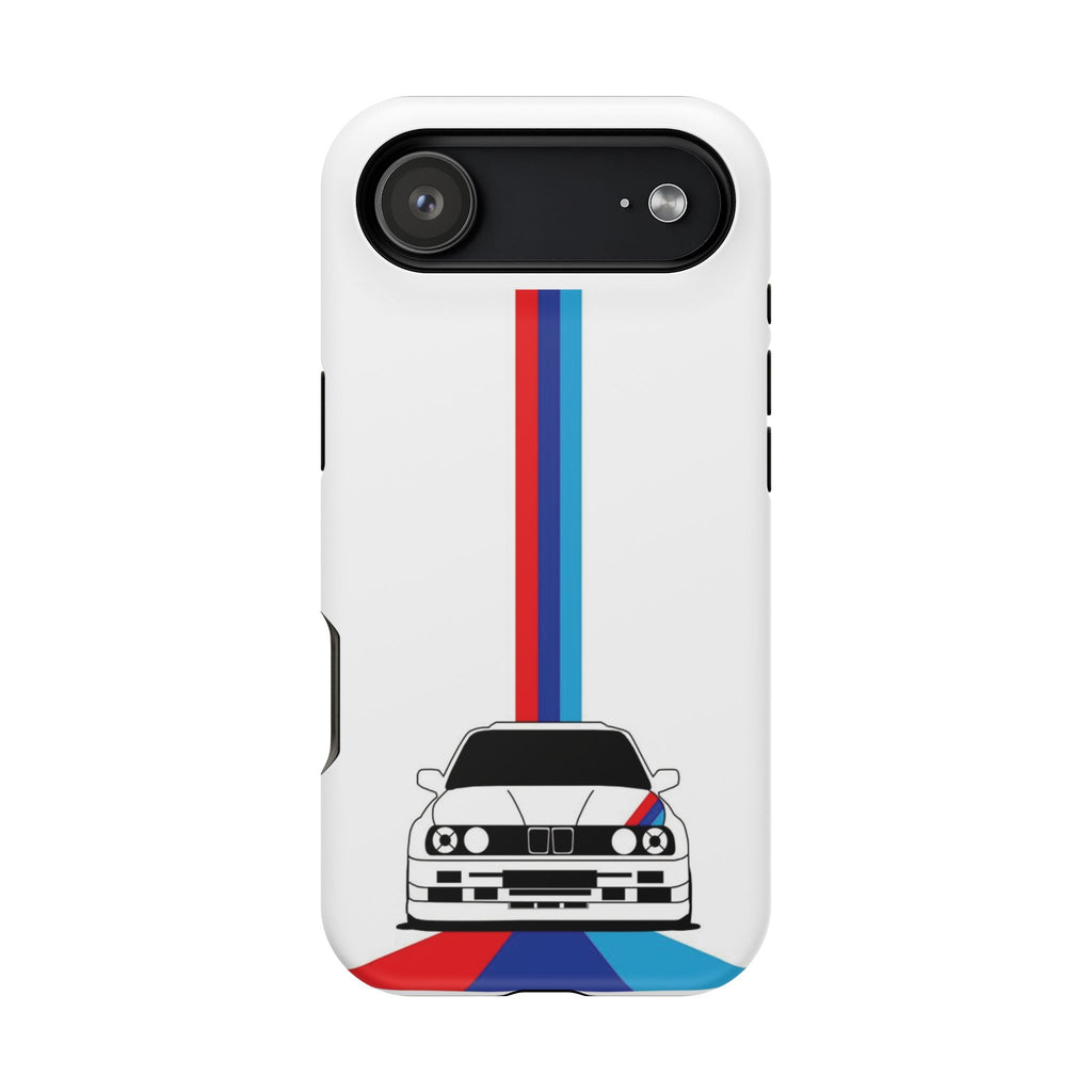 Phone Case — Retro Racing BMW Stripe Design (Impact-Resistant)