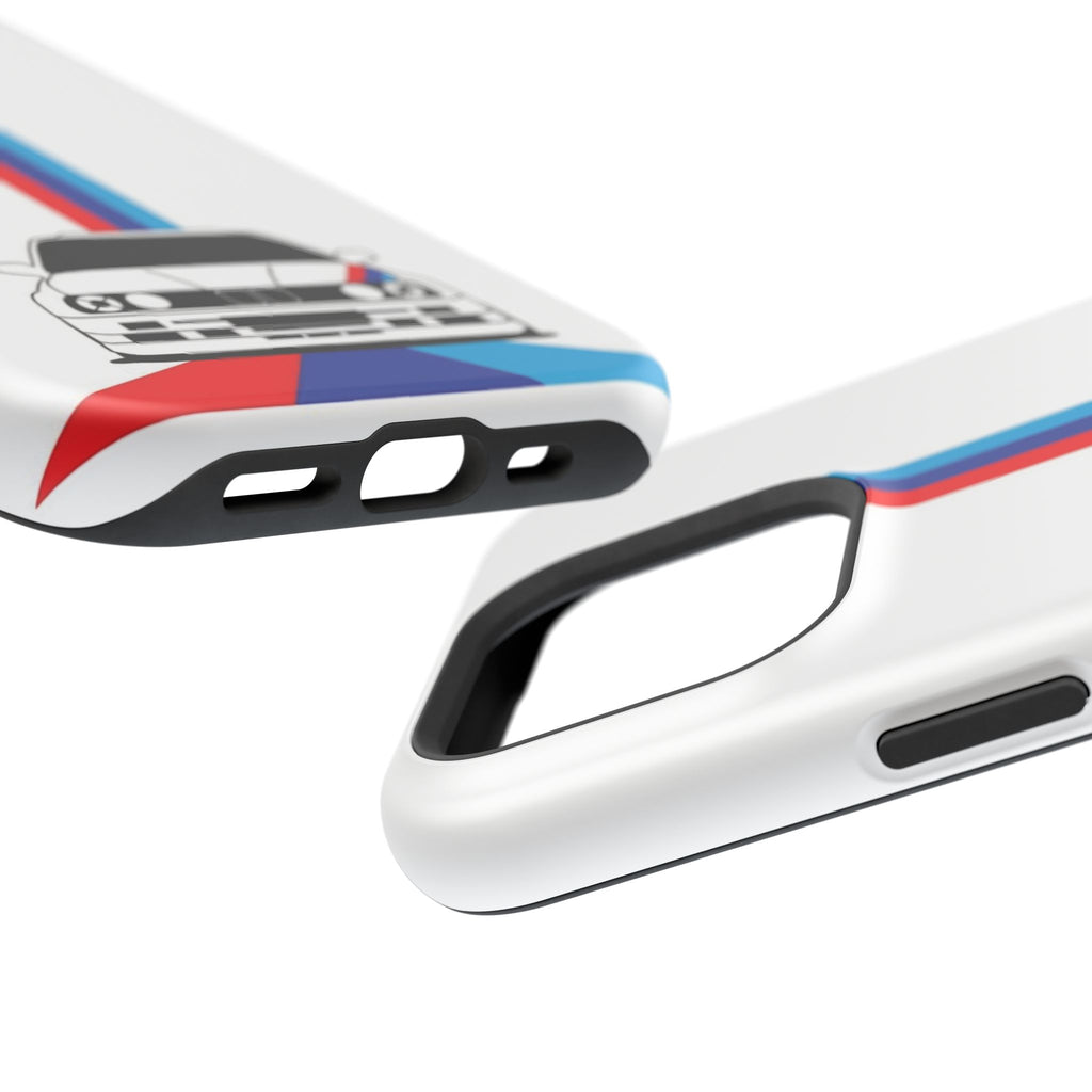 Phone Case — Retro Racing BMW Stripe Design (Impact-Resistant)