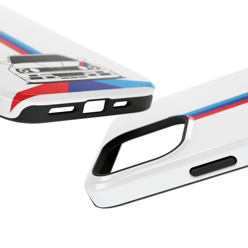 Phone Case — Retro Racing BMW Stripe Design (Impact-Resistant)