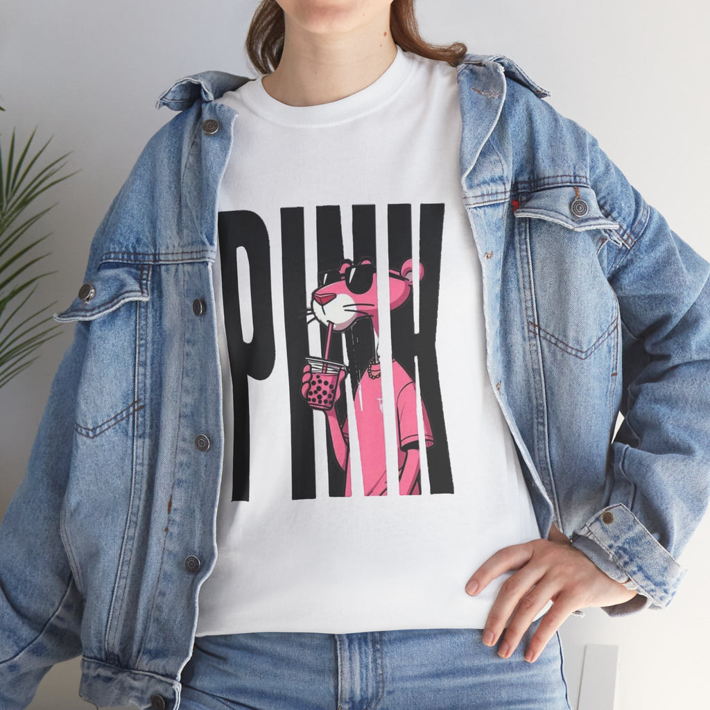 Pink Panther Graphic Tee — Retro Pop Art 'PINK' Shirt