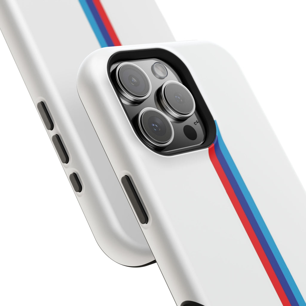 Phone Case — Retro Racing BMW Stripe Design (Impact-Resistant)